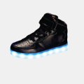 Childrens Colorful Hi-Cut LED Lights Rechargeable Sneakers-Small Size-Size 5
