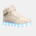 Childrens Colorful Hi-Cut LED Lights Rechargeable Sneakers-Medium Size-Size 3