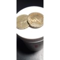 1983 British one pound coin.ERROR : See lettering upside down on the Rim of the coin