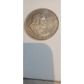 1966 RSA Silver Rand 1 coin.Afr. legend.
