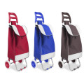 Large Capacity Light Weight Wheeled Shopping Trolley Push Cart Bag