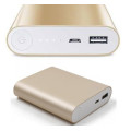 Power Bank Dual USB Port External Battery Charger Pack Portable Charger (Gold And Black Power Bank)