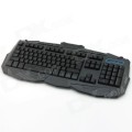 V-100 USB 2.0 Wired 114-Key Backlit Gaming Keyboard + Mouse Kit - Black
