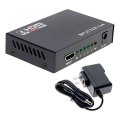 HDMI Splitter 4 In 1 out with Power Adapter- Powered HDMI Splitter for Full HD 1080P Support 3D