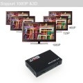 HDMI Splitter 4 In 1 out with Power Adapter- Powered HDMI Splitter for Full HD 1080P Support 3D