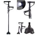 5 Height Adjustments Second Handle Convenient Walking Stick With LED Lights