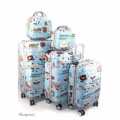 Colourful Set of 5 Suitcases Travel Trolley Luggage,ABS with Universal Wheels¿2 piece Cosmetic bag