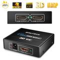 HDMI Splitter 2 In 1 out with Power Adapter- Powered HDMI Splitter for Full HD 1080P Support 3D