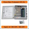12V DC 10 Amp 9 channel CCTV Power Supply