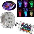 10 LED RGB COLORFUL REMOTE CONTROLLED SUBMERSIBLE LED LIGHT