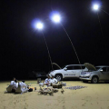 LED Camping Telescopic Fishing Pole Outdoor Battery Light Fishing Rod Light White