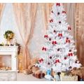 1.8 M Christmas Decoration Tree White (Silver and White Colour)