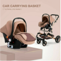 3 IN 1 Baby Carrier, Car Seat and Stroller-khaki