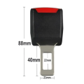 2 Pc Car Seat Belt Clip Extender Safety Seatbelt Lock Buckle Plug Thick Insert Socket