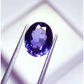 (4.02 ct) EXCELLENT PIECE, BLUE, OVAL, TANZANITE, NATURAL, HEATED, VVS, CERTIFIED