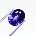 (4.82 ct) EXCELLENT PIECE, BLUE, OVAL, TANZANITE, NATURAL, HEATED, VVS, CERTIFIED