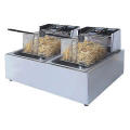BRAND NEW DOUBLE ELECTRIC CHIPS FRYER 2 X 6 LTR TANK