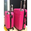 SET OF 2 LIGHTWEIGHT TRAVEL TROLLEY LUGGAGE SUITCASE