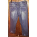 MENS OR LADIES: BLUE JEANS - MAKE: TRAIL - SIZE: 36