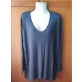 LADIES - BLUE JERSEY - MAKE - WOOLWORTHS - SIZE - L