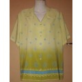 Womans - Green Multicolored Blouse - Make - Merien Hall Casuals - Size - 14