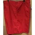 Ladies - Red Skirt - Make - Mozaic - Size - 42