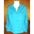 Ladies - Blue Blouse - Make - Kelso Casuals - Size - 12