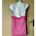 Ladies - Pink & White Top - Make - Woolworths - Size - M
