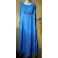 Ladies - Long Blue Dress - Make - no make - Size - no size