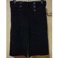 Ladies - Black Corduroy Shorts - Make - Foschini - Size - 10