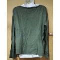 Ladies - Green & White Top - Make - Active - Size - L