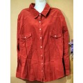 Ladies - Red Winters Blouse - Make - Penny C - Size - 20