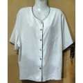 Ladies - White Blouse - Make - Woolworths - Size - 20