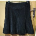 Ladies - Black Corduroy Skirt - Make - Private Property - Size - 10