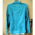 Ladies - Blue Blouse - Make - Woolworths - Size - 8
