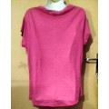 Ladies - Pink T-Shirt - Make - no make - Size - L