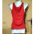 Ladies - Red Top - Make - Identity - Size - 34