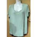 Ladies - Green T-Shirt - Make - Woolworths - Size - 14