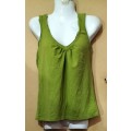 Ladies - Green Top - Make - WWW World Wide Wear - Size - 14