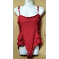 Ladies - Red Swimming Costume - Make - Sequel - Size - 36 - 92cm