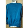 Ladies - Turquoise Knitted Top - Make - Network - Size - 14/38