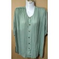 Ladies - Green Blouse - Make - Jet Clothing - Size - 10