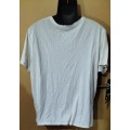 Mens - White T-Shirt - Make - Maxed - Size - L