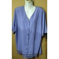 Ladies - Purple Blouse - Make - Separate Issue - Size - 20