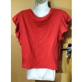Ladies - Red Top - Make - Edition - Size - S