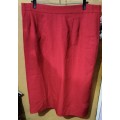 Ladies - Red Skirt - Make - no make - Size - no size