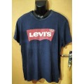 Mens - Blue T-Shirt - Make - Levis - Size - XL