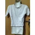 Ladies - Short White T-Shirt - Make - RT - Size - XS