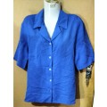 Ladies - Blue Blouse - Make - Soft Blouse - Size - 32/82cm