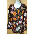 Ladies - Multicolored Blouse - Make - Penny C - Size - 22 to fit bust 117cm